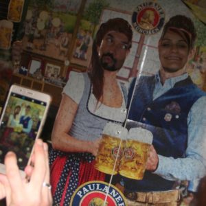 Photo souvenir au Biergarten