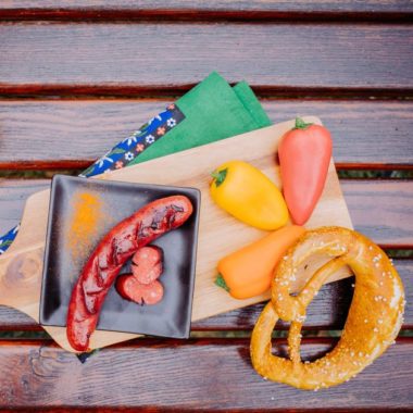 Saucisse au Chilli et son bretzel