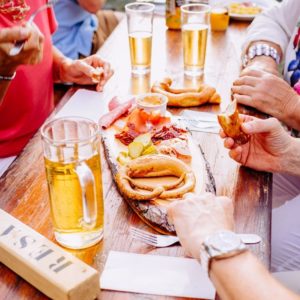 Table ambiance partage Biergarten