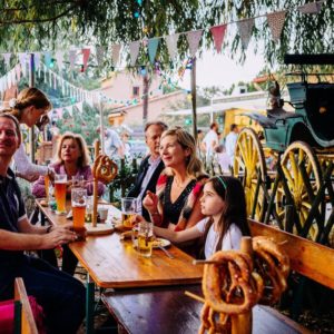 En famille au Biergarten