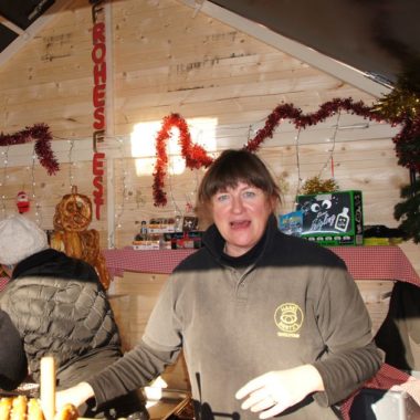 Ute Krause auf dem Weihnachtsmarkt Toulouse Blagnac