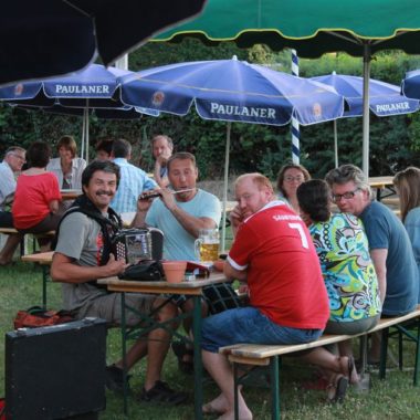 Les débuts du Biergarten