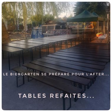 Rénovation tables du Restaurant