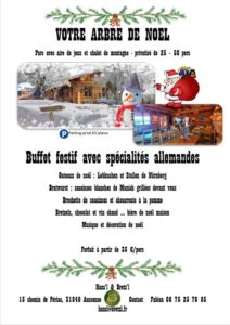 Repas de fin d'année au BChalet Hansl et Bretzl Aussonne